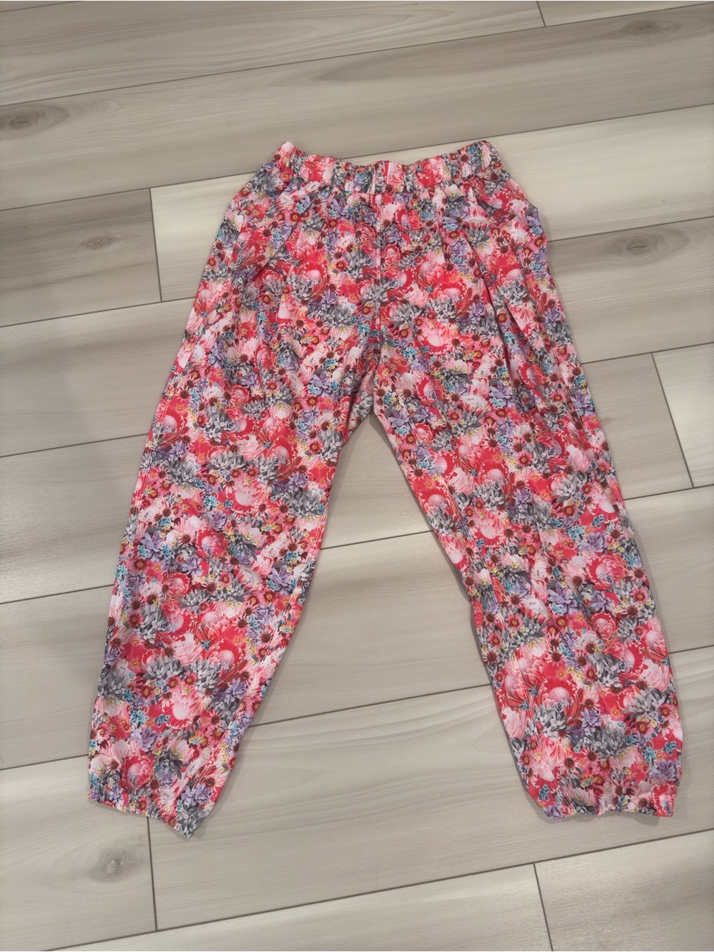 lululemon athletica Pink Floral Wide Leg Pants